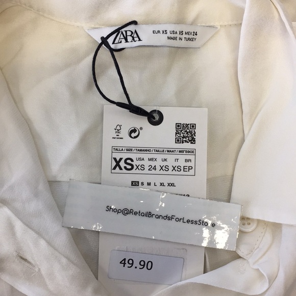 ZARA SILKY SATIN OVERSIZED BUTTON FRONT SHIRT - Picture 2 of 7